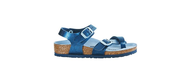 Birkenstock Birko-flor Graceful Narrow Taormina Børn Blå | DK 10EBC